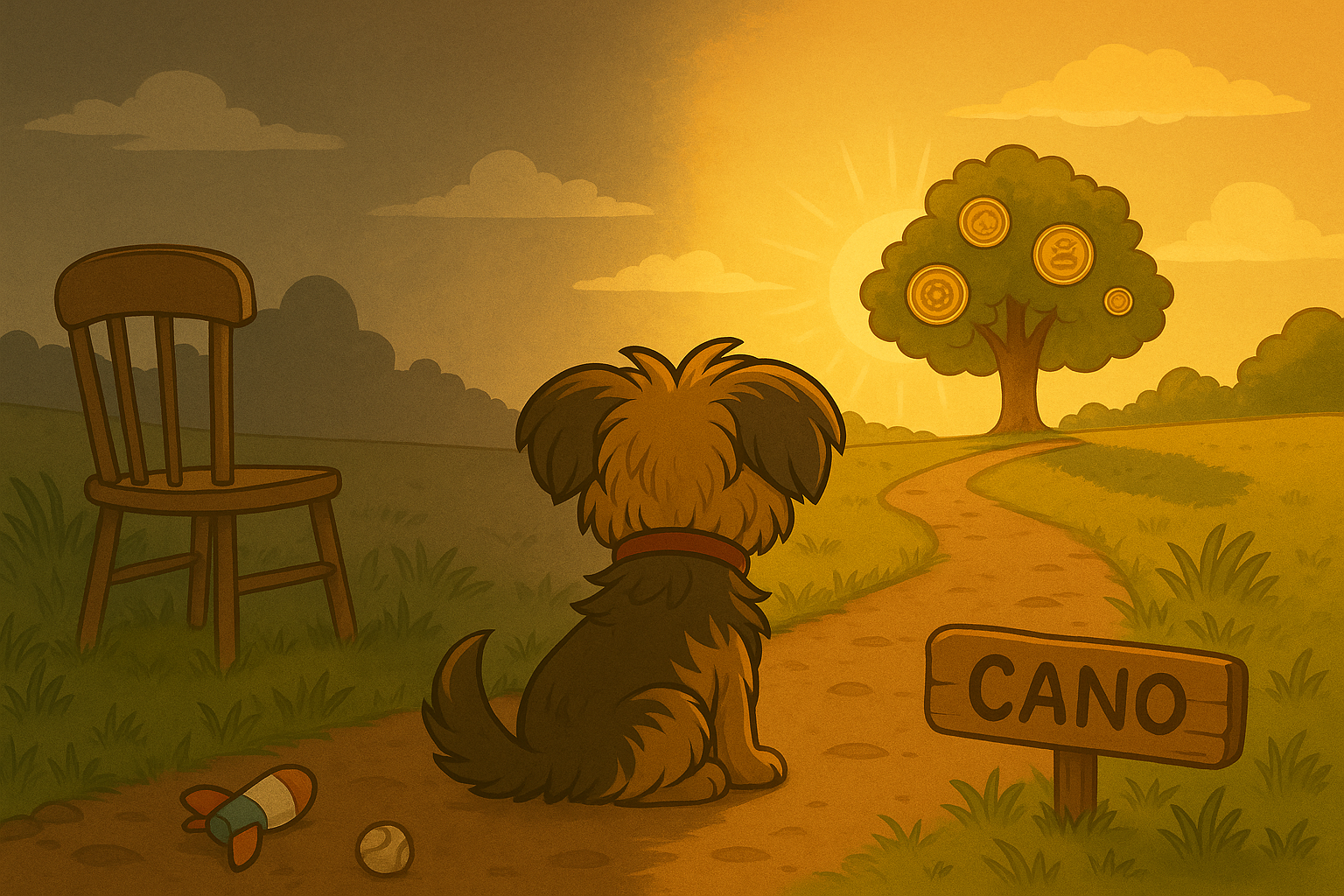 Camino hacia el árbol